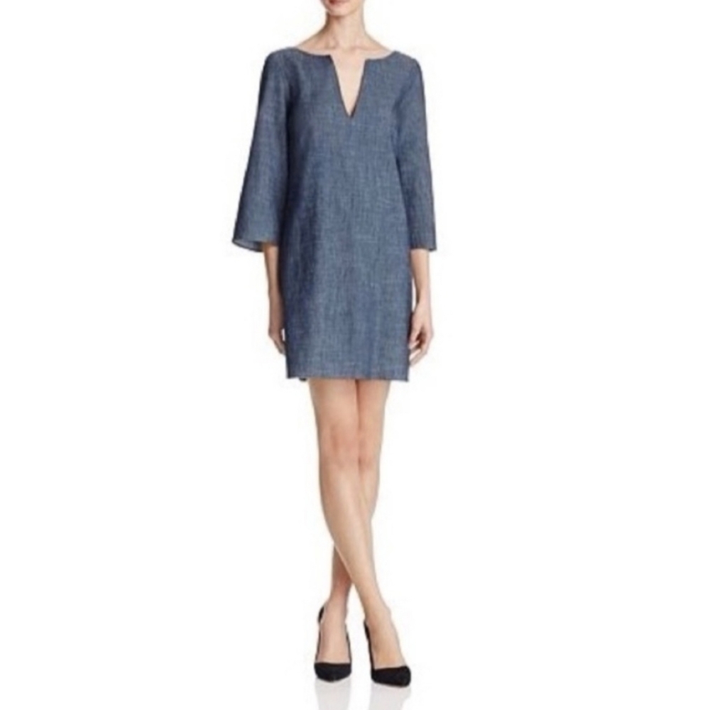 Alice + Olivia Dress  Chambray Shift Mini Womens Size S Casual Preppy .